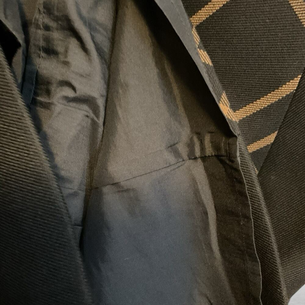 Hobbs London Mari Plaid Panel Shift Dress Black Camel‎ Size 10 Career Tailored - Picture 10 of 13